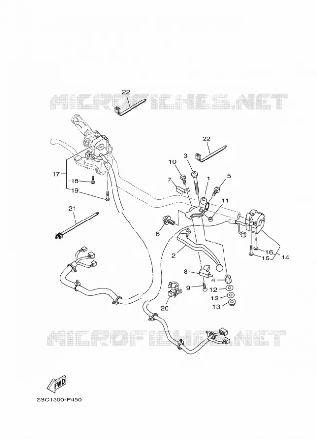 COMMODO / LEVIER Yamaha MOTO 900 2015 MT09 TRACER  MT09TRATRACER