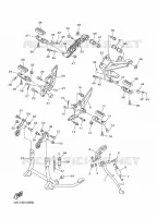 SUPPORT / REPOSE PIEDS pour Yamaha FJR ABS 2015