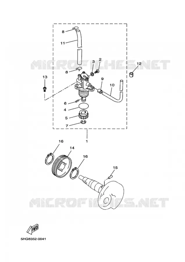 POMPE A HUILE Yamaha SCOOTER 50 2015 STUNT  EW50N