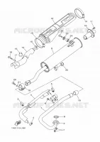 ECHAPPEMENT pour Yamaha GRIZZLY 2015