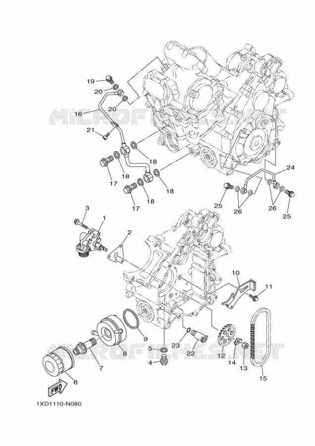 POMPE A HUILE Yamaha SIDE BY SIDE 700 2015 VIKING  YXM700EYXM700PHF