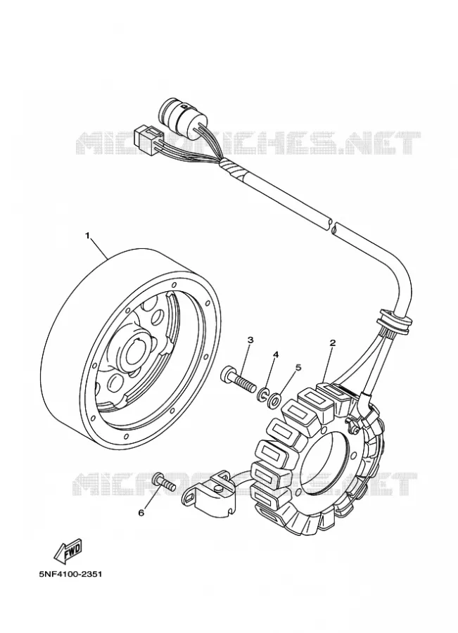 ALLUMAGE Yamaha QUAD 350 2007 RAPTOR  YFM350R