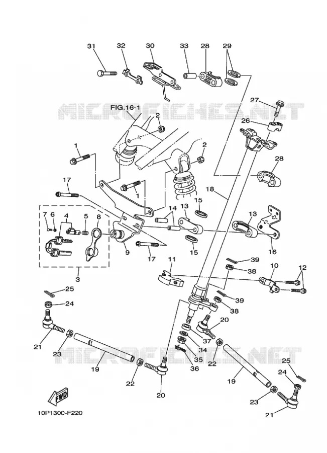 DIRECTION Yamaha QUAD 350 2007 RAPTOR  YFM350R