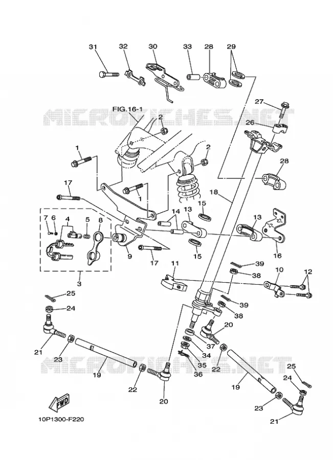 DIRECTION Yamaha QUAD 350 2007 RAPTOR  YFM350R