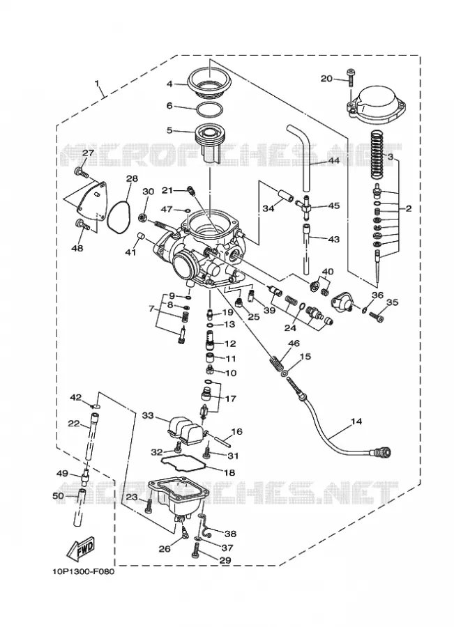 CARBURATEUR Yamaha QUAD 350 2008 RAPTOR  YFM350R
