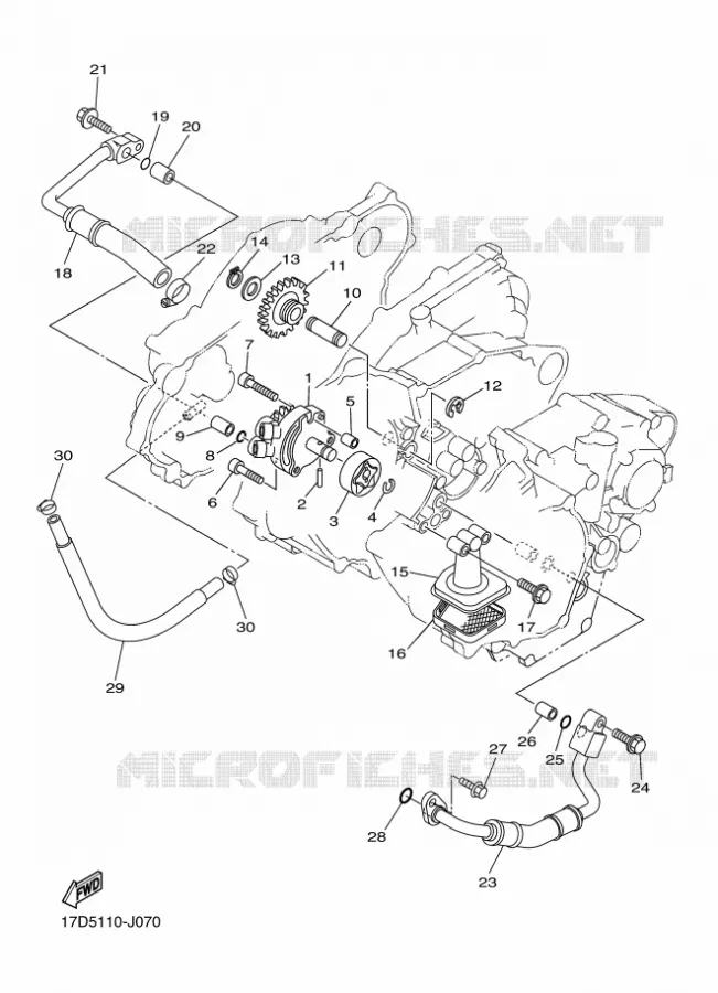 POMPE A HUILE Yamaha MOTO 250 2012 YZF  YZ250F