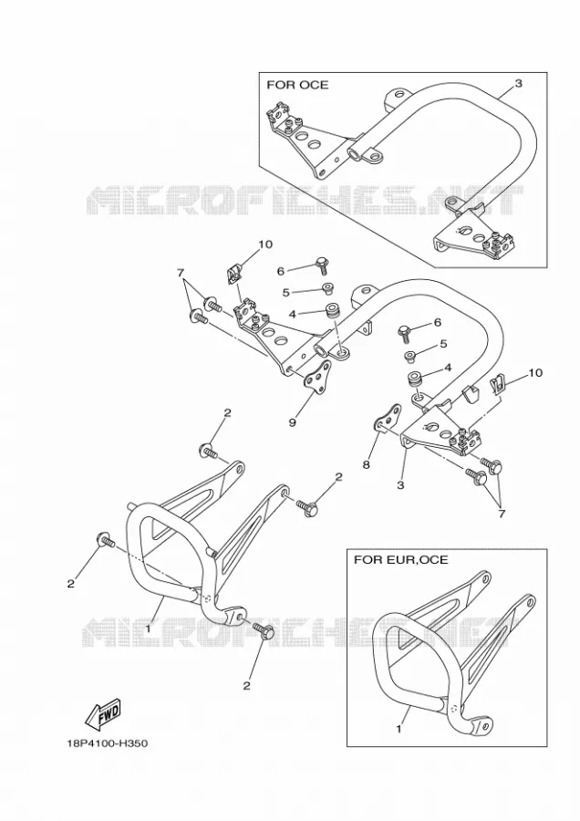 PARE CHOCS Yamaha QUAD 450 2010 YFZ  YFZ450R