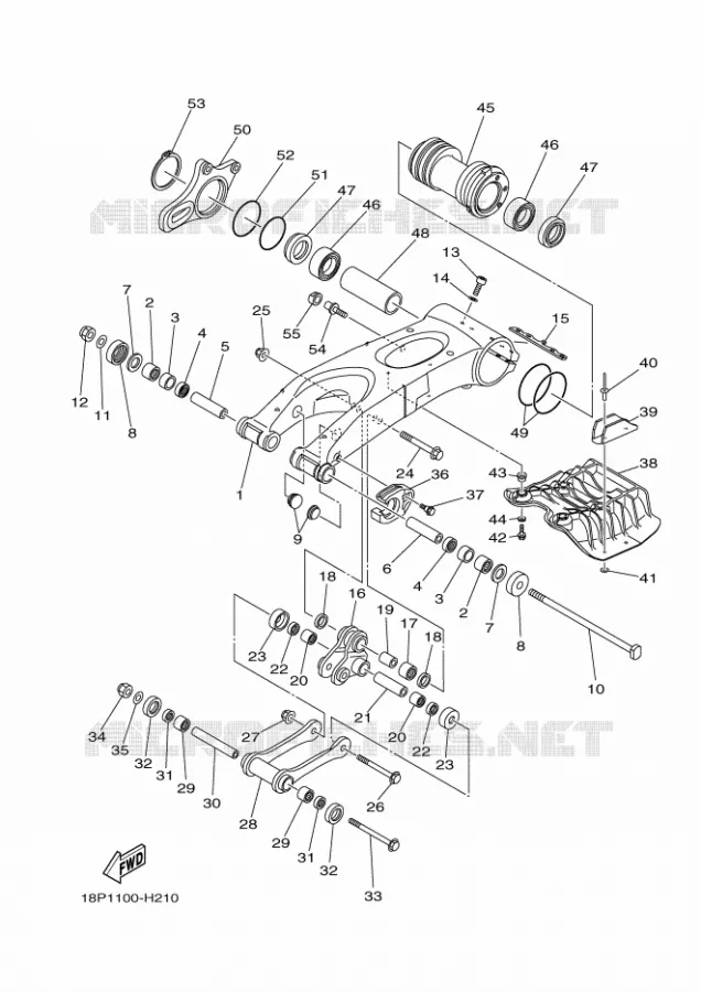 BRAS ARRIERE Yamaha QUAD 450 2011 YFZ R  YFZ450R
