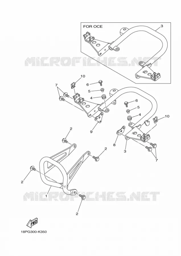 PARE CHOCS Yamaha QUAD 450 2011 YFZ R  YFZ450R