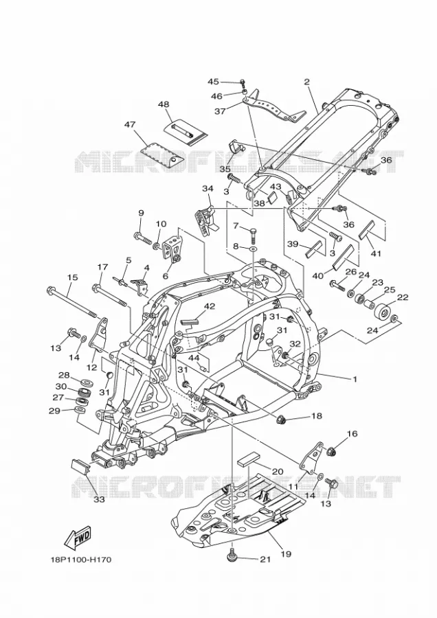 CADRE Yamaha QUAD 450 2012 YFZ R  YFZ450R