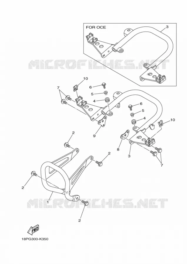 PARE CHOCS Yamaha QUAD 450 2012 YFZ R  YFZ450R