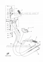 GUIDON ET CABLES pour Yamaha GRIZZLY 2011