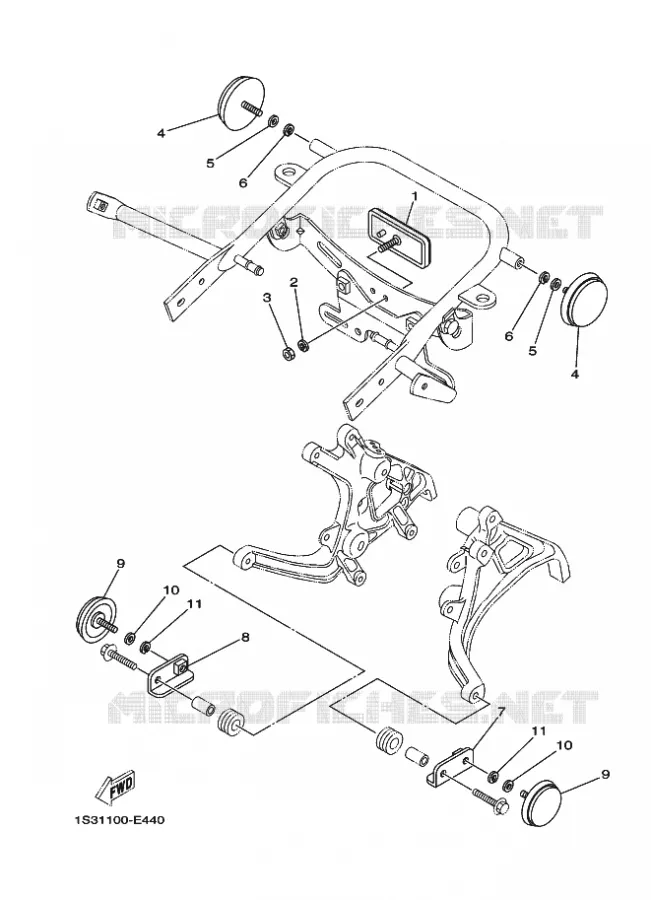 PARTIE ELECTRIQUE 2 Yamaha QUAD 700 2010 RAPTOR  YFM700R