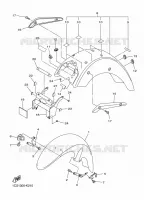 GARDE BOUE pour Yamaha XVS 2016