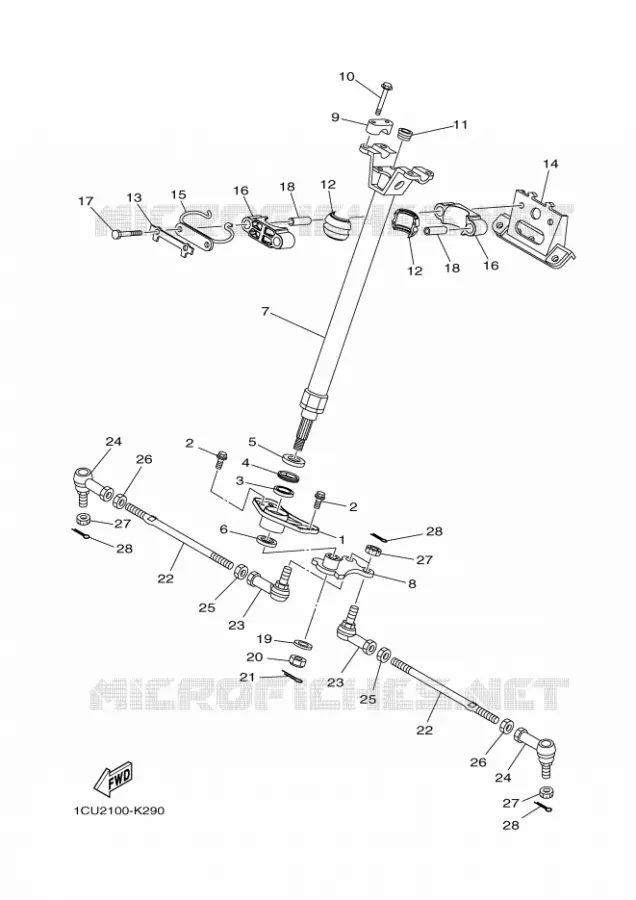 DIRECTION Yamaha QUAD 450 2012 GRIZZLY  YFM450FWA