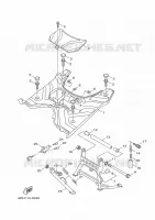 SUPPORT / REPOSE PIEDS pour Yamaha XOVER 2011