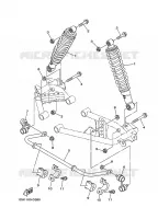 AMORTISSEUR ARRIERE pour Yamaha GRIZZLY 2007