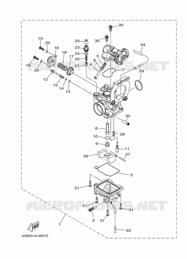CARBURATEUR Yamaha SCOOTER 110 2014 CRYPTON  T110C