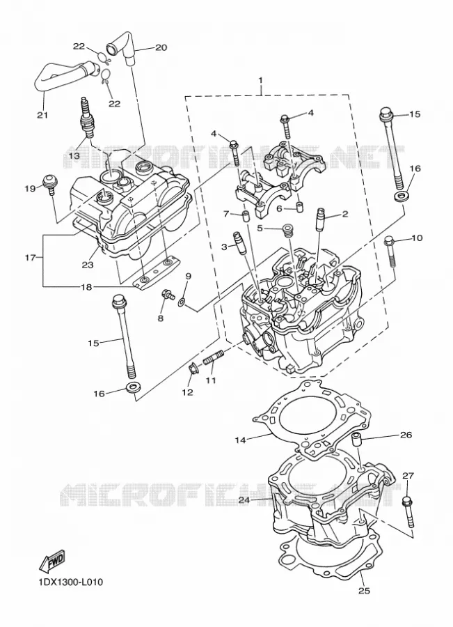 CYLINDRE Yamaha MOTO 450 2014 WRF  WR450F