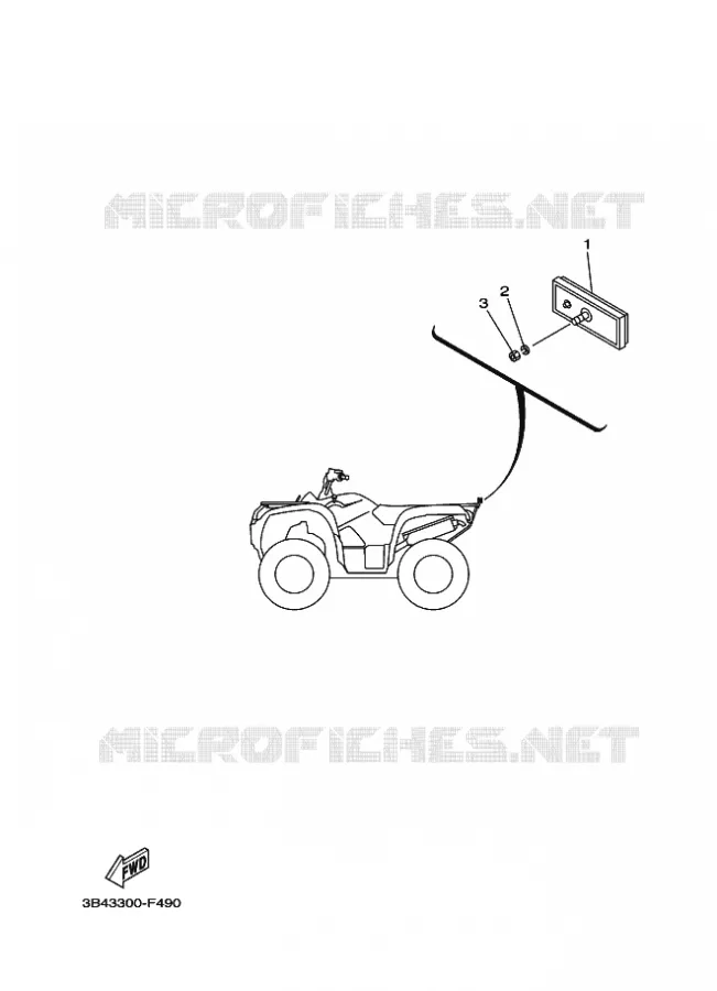 PARTIE ELECTRIQUE 2 Yamaha QUAD 700 2013 GRIZZLY  YFM700FWADYFM7FGPAD