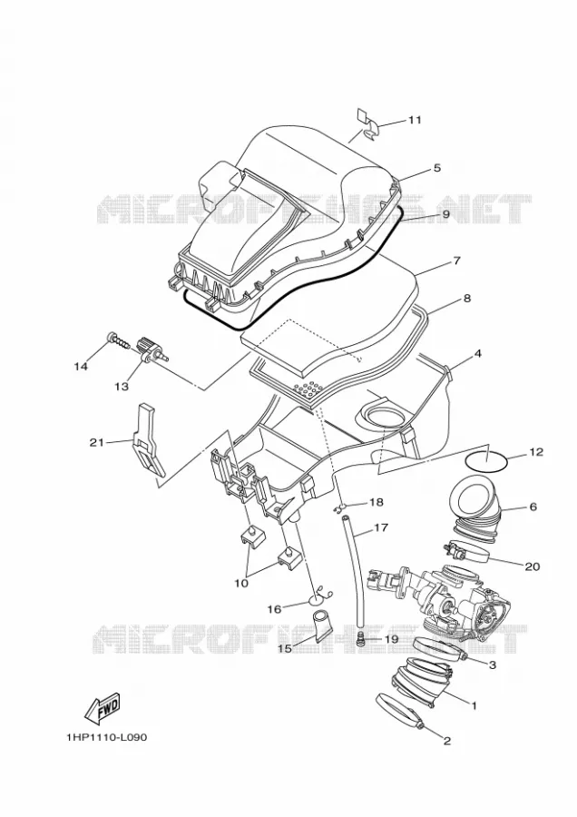 ADMISSION Yamaha QUAD 700 2013 GRIZZLY  YFM700FWADYFM7FGPHD