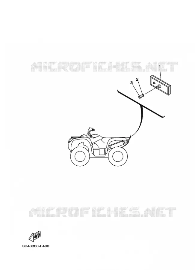 PARTIE ELECTRIQUE 2 Yamaha QUAD 700 2013 GRIZZLY  YFM700FWADYFM7FGPLED