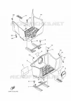 SUPPORT / REPOSE PIEDS pour Yamaha GRIZZLY 2015