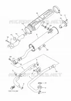 ECHAPPEMENT pour Yamaha GRIZZLY 2014