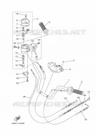 GUIDON ET CABLES pour Yamaha GRIZZLY 2014