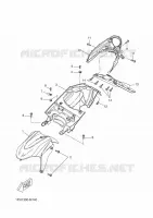 GARDE BOUE AVANT pour Yamaha AEROX 2013