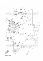 RADIATEUR / DURITES pour Yamaha AEROX 2013
