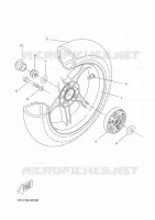 ROUE ARRIERE pour Yamaha AEROX 2013