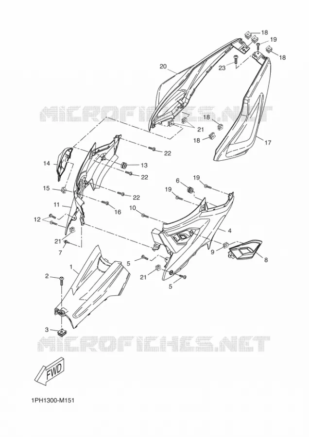 COUVERCLE LATERAL Yamaha SCOOTER 50 2013 AEROX  NS50
