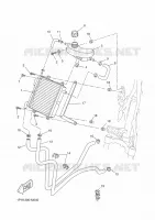 RADIATEUR / DURITES pour Yamaha AEROX 2016
