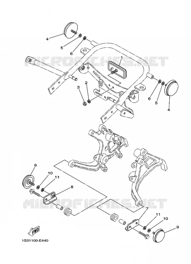 PARTIE ELECTRIQUE 2 Yamaha QUAD 700 2009 RAPTOR  YFM700RYFM70RY
