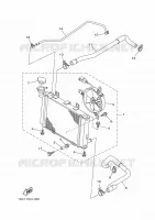 RADIATEUR / DURITES pour Yamaha GRIZZLY 2013
