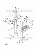 SUPPORT / REPOSE PIEDS pour Yamaha GRIZZLY 2013