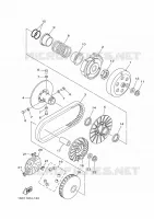 EMBRAYAGE DE DEMARREUR pour Yamaha GRIZZLY 2013