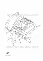 GARDE BOUE ARRIERE pour Yamaha GRIZZLY 2013