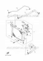 RADIATEUR / DURITES pour Yamaha GRIZZLY 2013