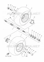 ROUE ARRIERE pour Yamaha GRIZZLY 2013