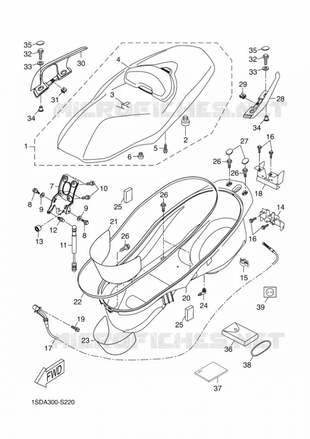 SELLE Yamaha SCOOTER 400 2017 EVOLIS  YP400RA