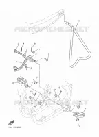 SUPPORT / REPOSE PIEDS pour Yamaha YZ450F 2014