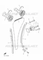 ARBRE A CAMES / CHAINE DE DISTRIBUTION pour Yamaha YZ450F 2015