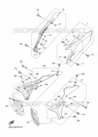 COUVERCLE LATERAL pour Yamaha YZ450F 2015