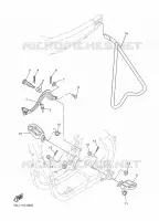SUPPORT / REPOSE PIEDS pour Yamaha YZ450F 2015