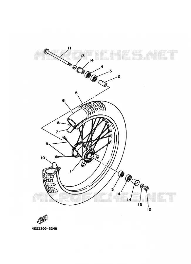 ROUE AVANT Yamaha MOTO 85 2017 YZ  YZ85