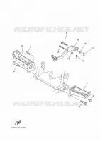 SUPPORT / REPOSE PIEDS pour Yamaha YFZ R 2014