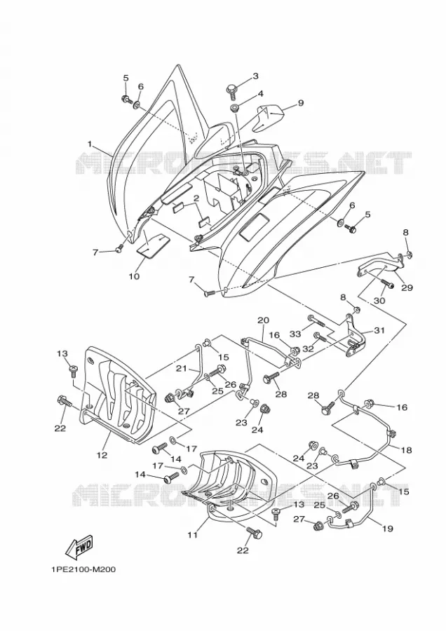 GARDE BOUE ARRIERE Yamaha QUAD 700 2013 RAPTOR  YFM700RYFM7RSED