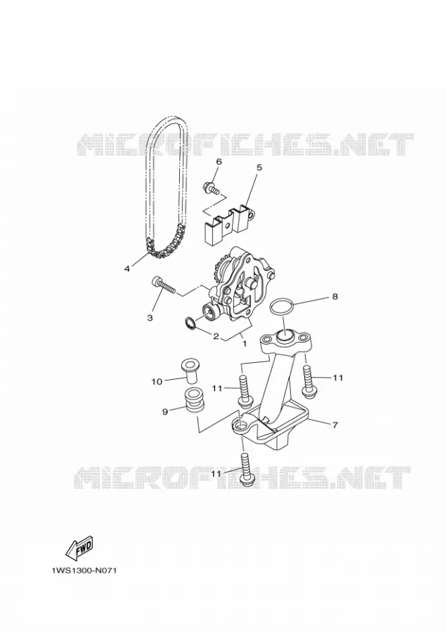 POMPE A HUILE Yamaha MOTO 700 2016 MT  MT07